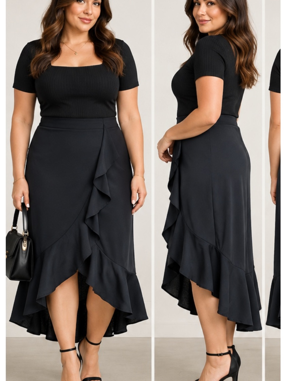XScape high low raffle hem midi skirt size 10p whimsigoth, goth. Dark Fariy